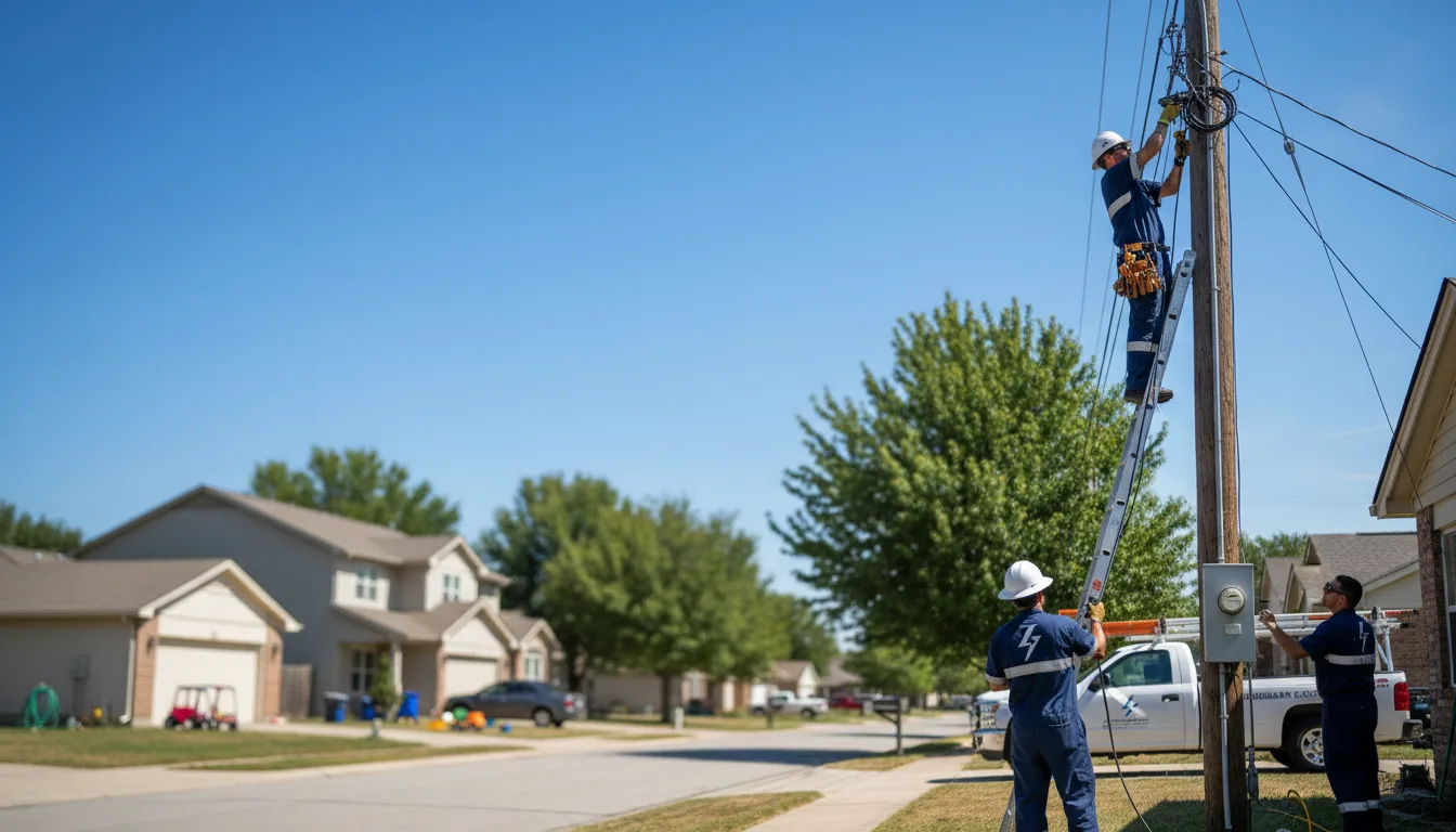 Residential electrician providing installation services in Grassflat, PA